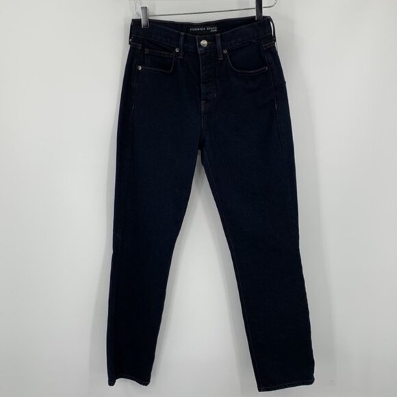 Veronica Beard Ryleigh slim straight high waist dark wash jeans ankle new 24 00 - Picture 2 of 5